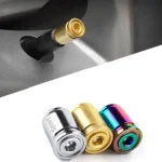 4pcs /Set Sport Anti-Theft Car Tire Valve Caps Universal Valve Cover With Wrench - Image 2