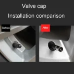 4pcs /Set Sport Anti-Theft Car Tire Valve Caps Universal Valve Cover With Wrench - Image 6