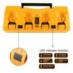 DCB104 Portable Fast Charger 12V-20V Electric Tool Lithium Battery Charger, For Dewalt DCB127 / DCB200 / DCB205 / DCB206 - Image 2
