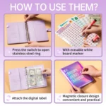 100 Day Savings Challenge A5 Loose Leaf Cash Budget Notebook - Image 7