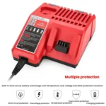 M12-18C For Milwaukee 18V Power Tools Battery Charger - Image 2