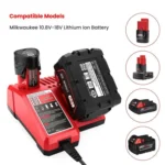 M12-18C For Milwaukee 18V Power Tools Battery Charger - Image 4