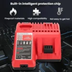 M12-18C For Milwaukee 18V Power Tools Battery Charger - Image 5