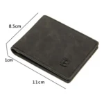 MenBense Men Short Wallet Retro Frosted Multi Card Wallet - Image 3