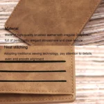 MenBense Men Short Wallet Retro Frosted Multi Card Wallet - Image 4