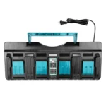 4 Ports 14.4-18V Lithium-Ion Charger DC18SF For Makita BL1430 / BL1820 / BL1830 / BL1850 - Image 2