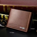 MenBense Men Wallet Casual Coin Purse Large Capacity Money Clip - Image 2