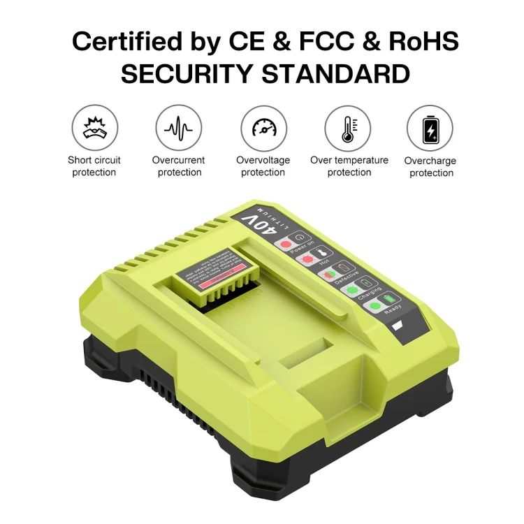 TBD06042045_B4.webp 36-40V Tool Cutting Machine Battery Charger, For RYOBI PO401 / PO403 / PO400 - Image 5