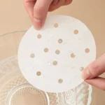 100pcs /Pack Steamer Paper Non-Stick Disposable Grease-Proof Paper Round Air Fryer Pad - Image 5