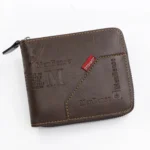 MenBense Men Short Zipper Wallet Coin Purse Large Capacity Multi-Card Money Clip