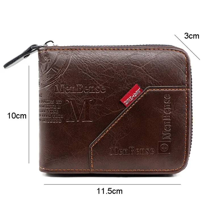 TBD06042049_B2.webp MenBense Men Short Zipper Wallet Coin Purse Large Capacity Multi-Card Money Clip - Image 3