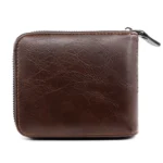 MenBense Men Short Zipper Wallet Coin Purse Large Capacity Multi-Card Money Clip - Image 4