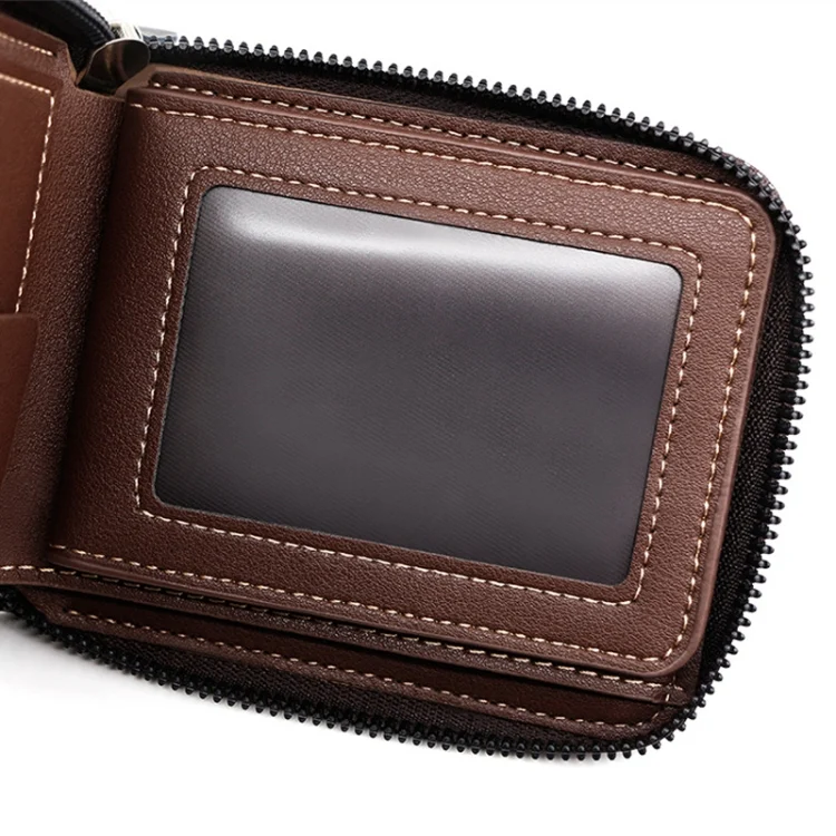 TBD06042049_B4.webp MenBense Men Short Zipper Wallet Coin Purse Large Capacity Multi-Card Money Clip - Image 5