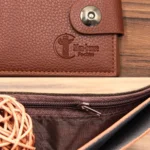 MenBense Men Short Magnetic Clasp Wallet Multi-Card Coin Purse - Image 5