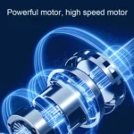 Mini Magnetic Head Shaver Smart LED Display Electric Shaver - Image 8