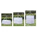50 x 70cm  Foldable Drying Fishing Vegetables Fish Net Hanging Clothes Drying Storage Shelf - Image 9