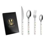 4pcs /Pack Christmas Knife Fork And Spoon Set Cartoon Cutlery Gift Box