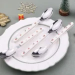 4pcs /Pack Christmas Knife Fork And Spoon Set Cartoon Cutlery Gift Box - Image 4