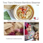 Bamboo Bun Steamer Food Veggie Steamer Basket - Image 6