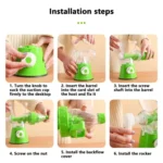Hand Juicer Small Portable Food Processor Juice Vegetable Squeezer - Image 10