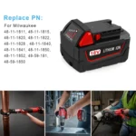 For Milwaukee 48-11-1811 / 48-11-1815 / 48-11-1820 18V Power Lithium Battery Electric Tool Accessories - Image 7