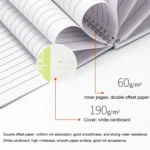 Deli 7688 A4 60-pages Spiral Bound Notebook Live Page Office Business Notepad - Image 4