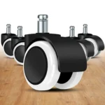 2 Inch 11 x 22mm Plunger Swivel Casters Chair Replacement Wheels - Image 2