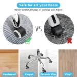 2 Inch 11 x 22mm Plunger Swivel Casters Chair Replacement Wheels - Image 7