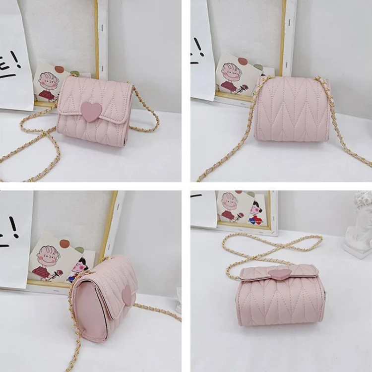 TBD06042100_B2.webp Children Chain Bag Lovely Princess Lingerie Shoulder Crossbody Bag - Image 3