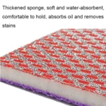 5pcs Double-sided Absorbent Kitchen Dishwashing Sponge Multifunctional Cleaning Rag - Image 4