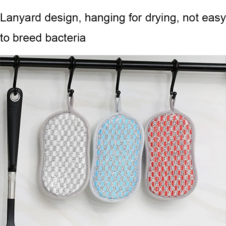 TBD06042107_B6.webp 5pcs Double-sided Absorbent Kitchen Dishwashing Sponge Multifunctional Cleaning Rag - Image 7