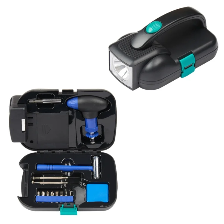 14 In 1 Flashlight Tool Kit Lighting Hardware Utility Set