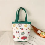Children Cute Cartoon Canvas Bag Graffiti Bento Bag Parent-Child Handbag