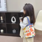 Children Cute Cartoon Canvas Bag Graffiti Bento Bag Parent-Child Handbag - Image 7