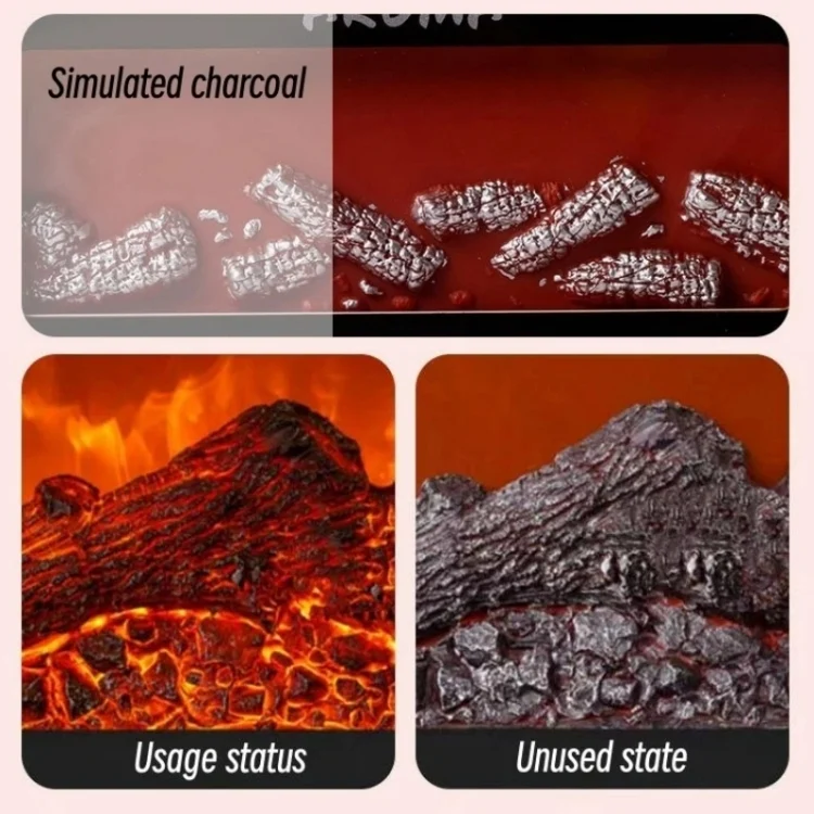 TBD06042140_B3.webp 200ml  Fireplace Flame Aromatherapy Air Humidifier USB Colorful Night Light Essential Oil Diffuser - Image 4