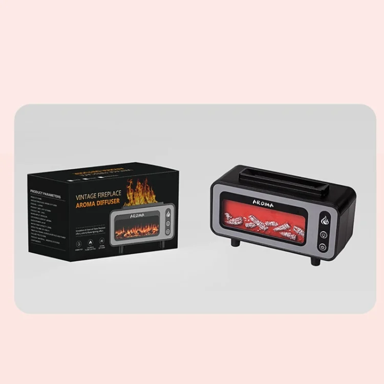 TBD06042140_B7.webp 200ml  Fireplace Flame Aromatherapy Air Humidifier USB Colorful Night Light Essential Oil Diffuser - Image 8