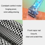 Men Reciprocating 3-Blade Rechargeable Shaver Washable Portable Beard Razor - Image 9