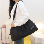 Dry And Wet Separation Swimming Storage Bag Sports Fitness Bag With Shoe Compartment - Image 11