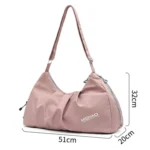 Dry And Wet Separation Swimming Storage Bag Sports Fitness Bag With Shoe Compartment - Image 3