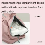 Dry And Wet Separation Swimming Storage Bag Sports Fitness Bag With Shoe Compartment - Image 7