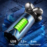Men Multifunctional Electrical Shaver Rechargeable 5-Blade Shaving Razor - Image 3