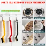 Multifunctional Kitchen Stove Cleaning Brush Set Range Hood Sink Gap Brush - Image 3