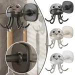 Multifunctional Six-claw 360-degree Rotating Hook Rack Kitchen Storage Seamless Punch-free Hooks - Image 2