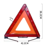 Foldable Car Warning Sign Tripod Automobile Emergency Reflective Triangular Holder - Image 3