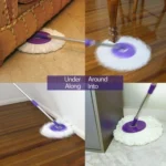 Fine Fiber Mop Pad For 15.8-16cm 360 Rotating Mop Cotton Yarn Replacement Cloths - Image 8