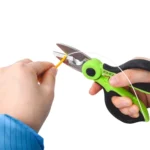 KomShine Stainless Steel Kevlar Serrated Fiber Optic Stripping Scissors
