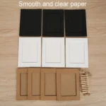 10pcs /Set DIY Photo Gallery Wall Mounted Paper Photo Frame With Twine Clip - Image 3