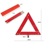 Car Storage Foldable Tripod Warning Plaque Car Emergency Warning Sign - Image 4