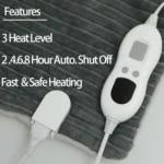1.3 x 1.6m 220V Electric Blanket Heated Mattress Shawl Winter Body Warmer EU Plug - Image 2