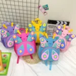 Children Schoolbag Shoulder Bag Girls Cute Cartoon Butterfly Backpack - Image 2